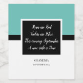 妊娠告知バレンタインワインラベル ワインラベル (シングルラベル)