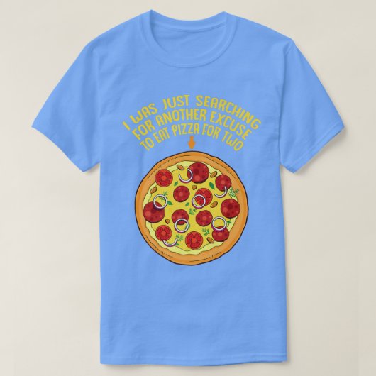 妊娠告知ピザのための2ベビー腹Pr Tシャツ (デザイン正面)