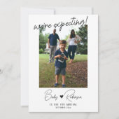 妊娠告知フォトカードテンプレート 案内状 (正面)