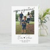 妊娠告知フォトカードテンプレート 案内状 (スタンド正面)