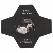 妊娠告知ベビーソノグラム写真 サッカーボール (フラット)