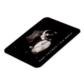 妊娠告知ベビーソノグラム写真 マグネット (左側)