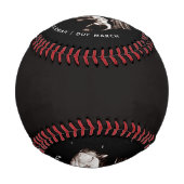 妊娠告知ベビーソノグラム写真 野球ボール (裏面)