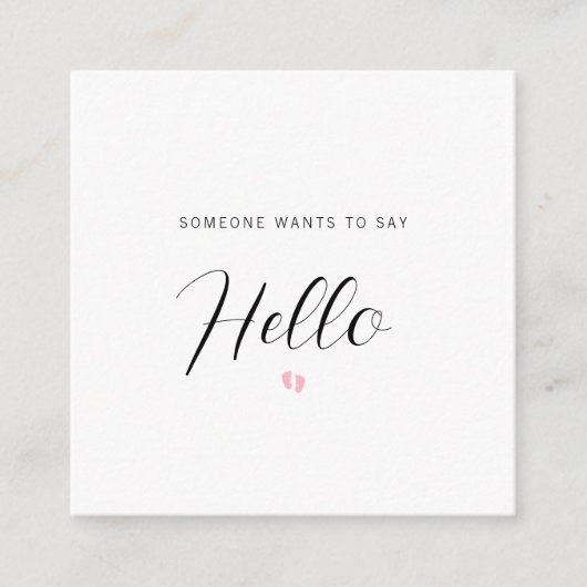 妊娠告知ベビーリビールカード エンクロージャーカード (正面)