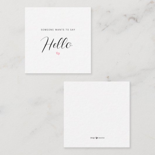 妊娠告知ベビーリビールカード エンクロージャーカード (正面/裏面)