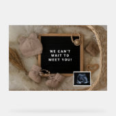 妊娠告知ベビー歓迎カード,性別 アクリルサイン (正面)