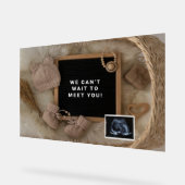 妊娠告知ベビー歓迎カード,性別 アクリルサイン (傾斜)