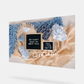 妊娠告知ベビー歓迎カード,性別 アクリルサイン (傾斜)