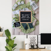 妊娠告知ベビー歓迎カード,性別 ポスター (ホームオフィス)