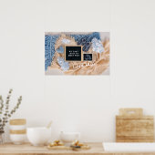 妊娠告知ベビー歓迎カード,性別 ポスター (キッチン)