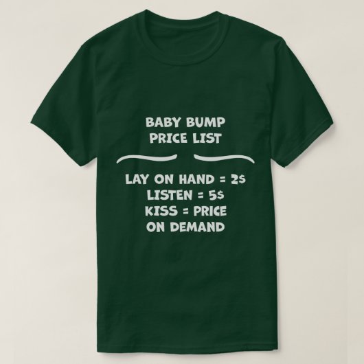 妊娠告知ベビー永遠に接続1 Tシャツ (デザイン正面)