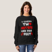 妊娠告知ベビー誕生 スウェットシャツ (正面フル)