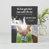 妊娠告知ホリデーアントラー|写真 招待状 (スタンド正面)