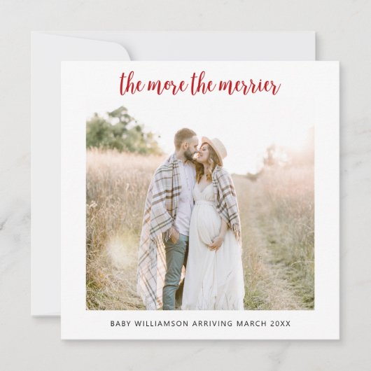 妊娠告知メリーカードの増加 シーズンカード (正面)