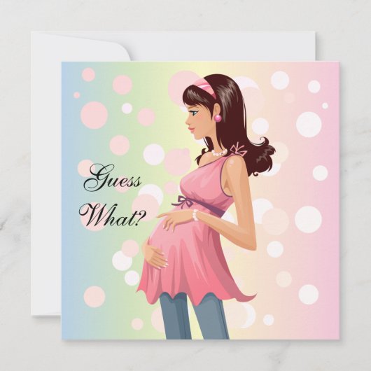 妊娠告知招待状 招待状 (正面)