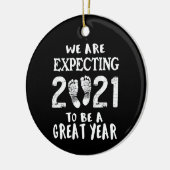 妊娠告知 セラミックオーナメント (左)