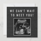 妊娠告知-ピンク·ゲルベラ·デイジー サンキューカード (裏面)