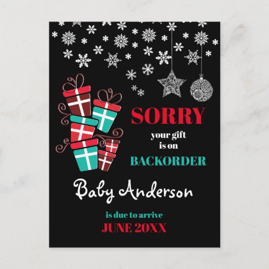 妊娠告知 ポストカード (正面)