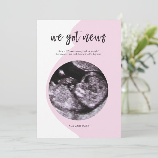 妊娠告知 招待状 (スタンド正面)