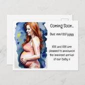 妊娠告知 案内ポストカード (正面/裏面)