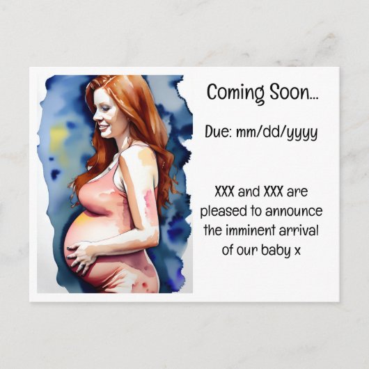 妊娠告知 案内ポストカード (正面)