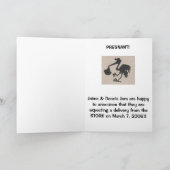 妊娠告知 案内状 (内部)