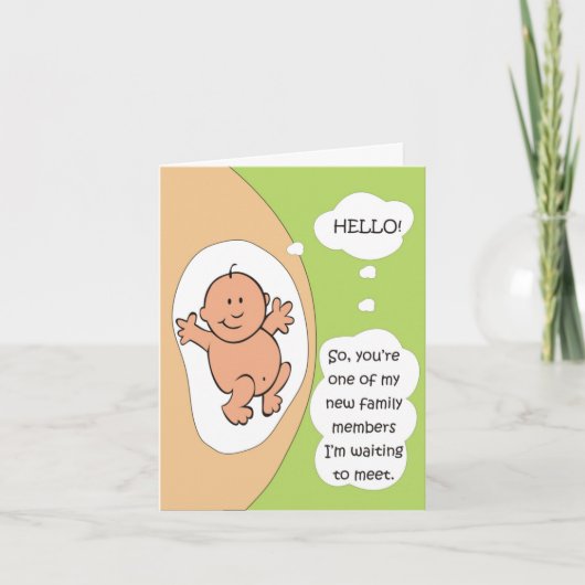 妊娠告知 案内状 (正面)