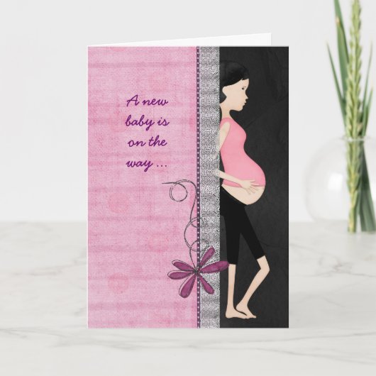 妊娠告知 案内状 (正面)