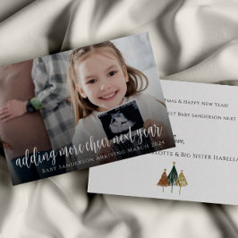 妊娠告知Ultrasound Christmas Card サンキューカード