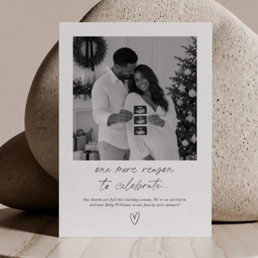 妊娠報告 手書き写真 シーズンカード
