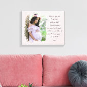 妊娠妊婦のベビー引用文モダン キャンバスプリント (インサイチュ (リビング))