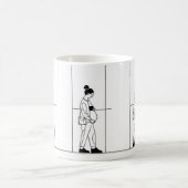 妊娠妊婦シンプル病 コーヒーマグカップ (中央)