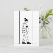 妊娠妊婦シンプル病 招待状 (スタンド正面)