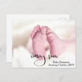 妊娠子来間の告知足 ポストカード (正面/裏面)