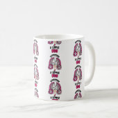 妊娠幽霊ピンク小さなブーを期待 コーヒーマグカップ (正面右)