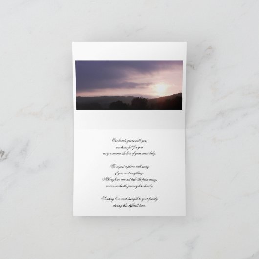 妊娠損失補償カード カード (内部)