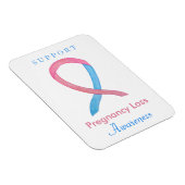 妊娠損失認識度リボンカスタムアートマグネット マグネット (右側)