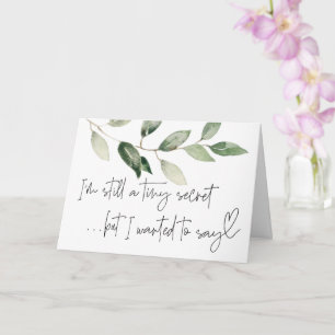 妊娠新生児が家族と友人のために明らかにするC カード