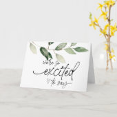 妊娠新生児が家族と友人のために明らかにするC カード (黄色い花)