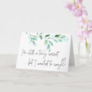 妊娠新生児が家族と友人のために明らかにするC カード