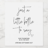 妊娠新生児オンウェイアナウンスメントママBe W ワインラベル (シングルラベル)