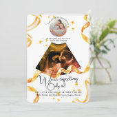 妊娠新生児超音波超音波画像写真 招待状 (スタンド正面)