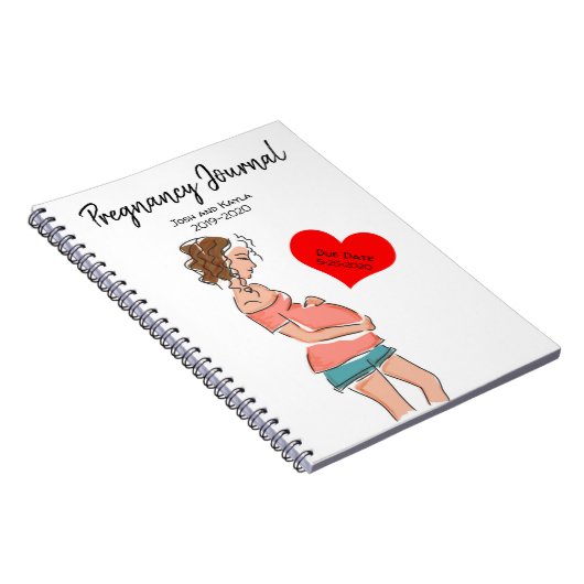 妊娠日カスタマイズ誌 ノートブック (右側)