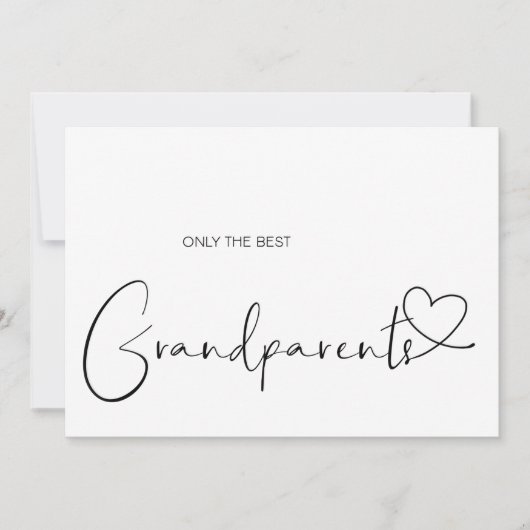 妊娠明素晴らし示祖父母ベビーシンプル カード (正面)