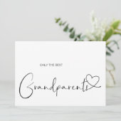 妊娠明素晴らし示祖父母ベビーシンプル カード (スタンド正面)