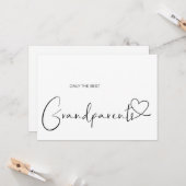 妊娠明素晴らし示祖父母ベビーシンプル カード (正面/裏面インサイチュ)