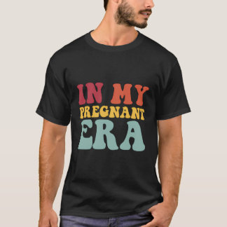 妊娠期おもしろいのPrでの妊娠の発表 Tシャツ