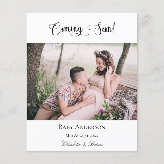 妊娠来の予算発表 チラシ (正面)