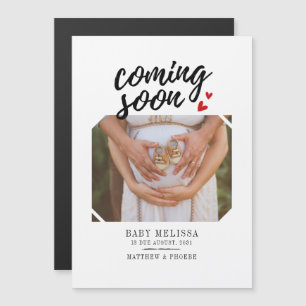 妊娠来期 マグネット招待状