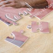 妊娠来発表の脚本写真 ジグソーパズル (側面)